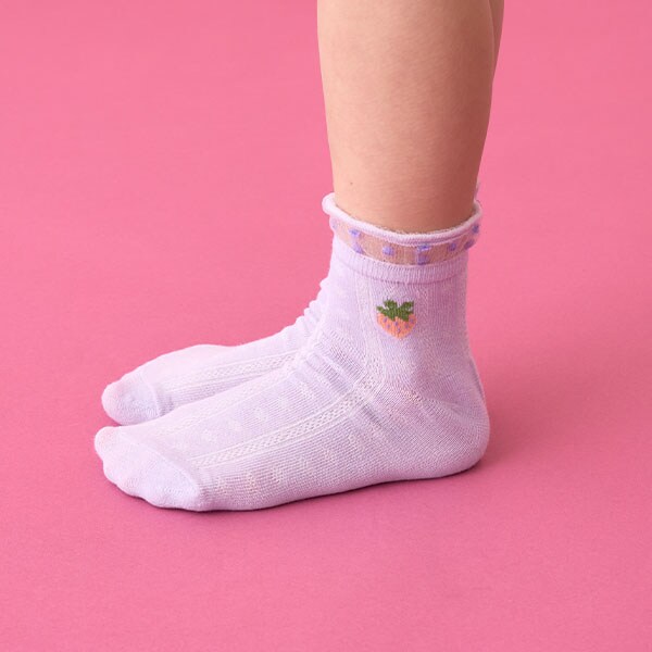 いちごふりふりソックス