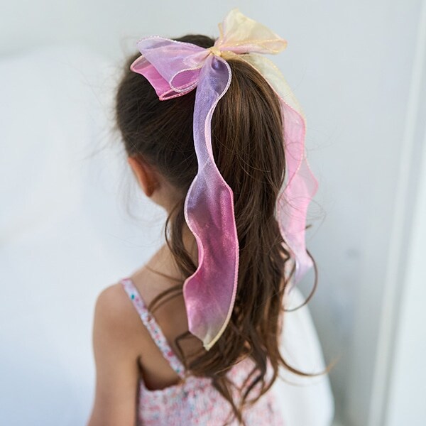 オーロラビッグリボンヘアクリップ
