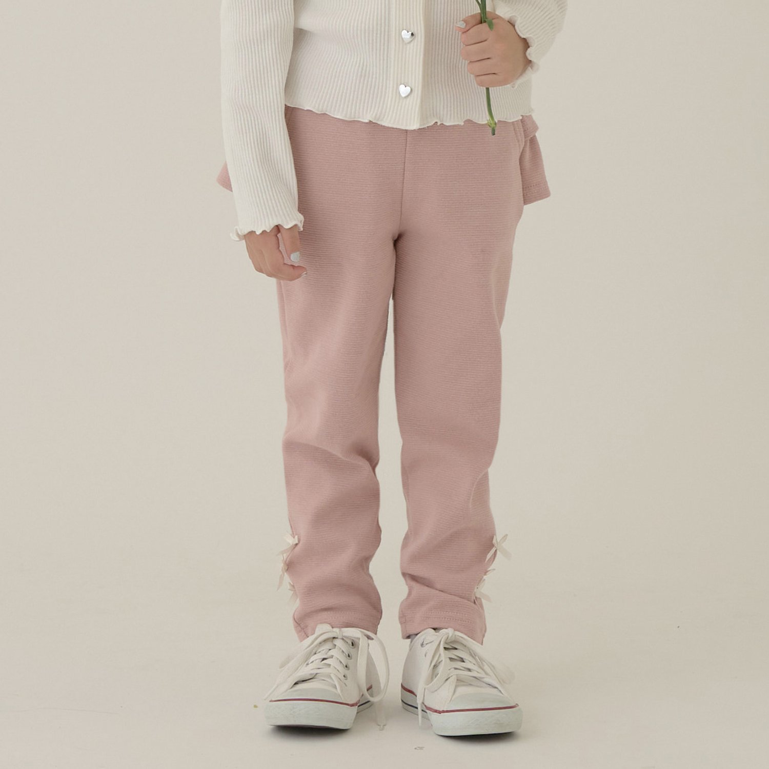 【ともパン】バックフリル裾リボンパンツ