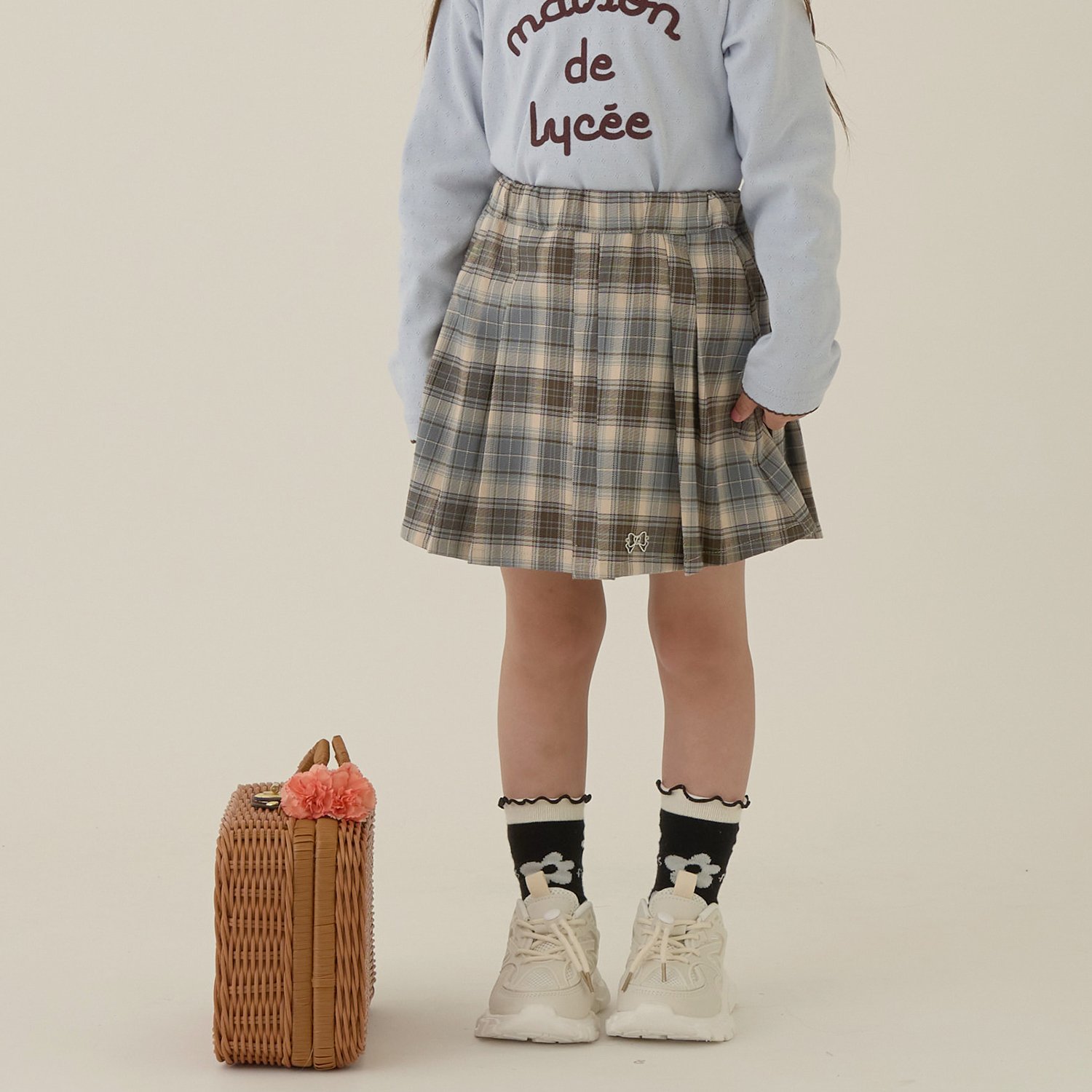 アソートチェック・ランダムプリーツスカート(インパン付き)