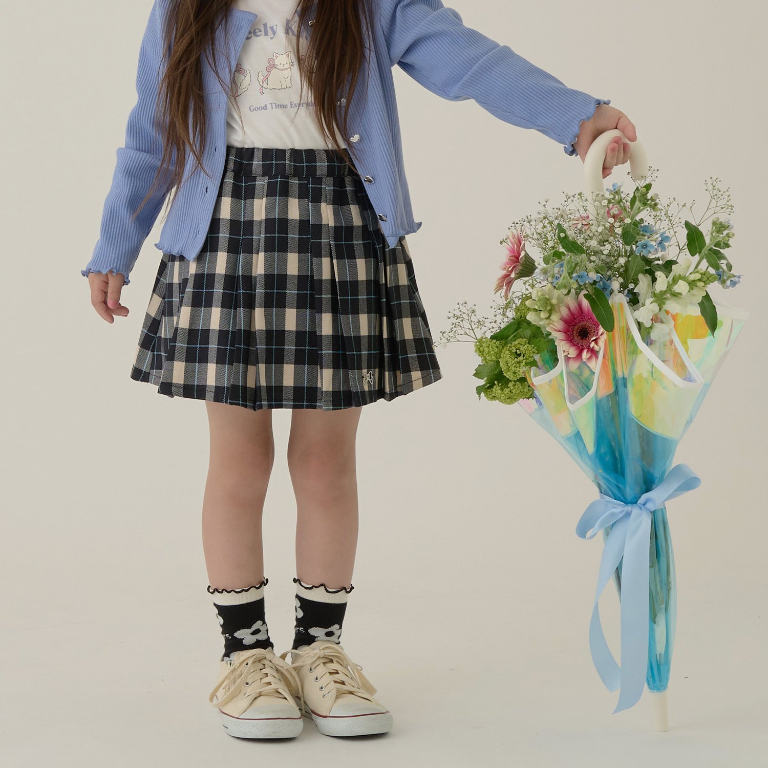 アソートチェック・ランダムプリーツスカート(インパン付き)