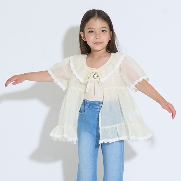 シアーギャザートップス