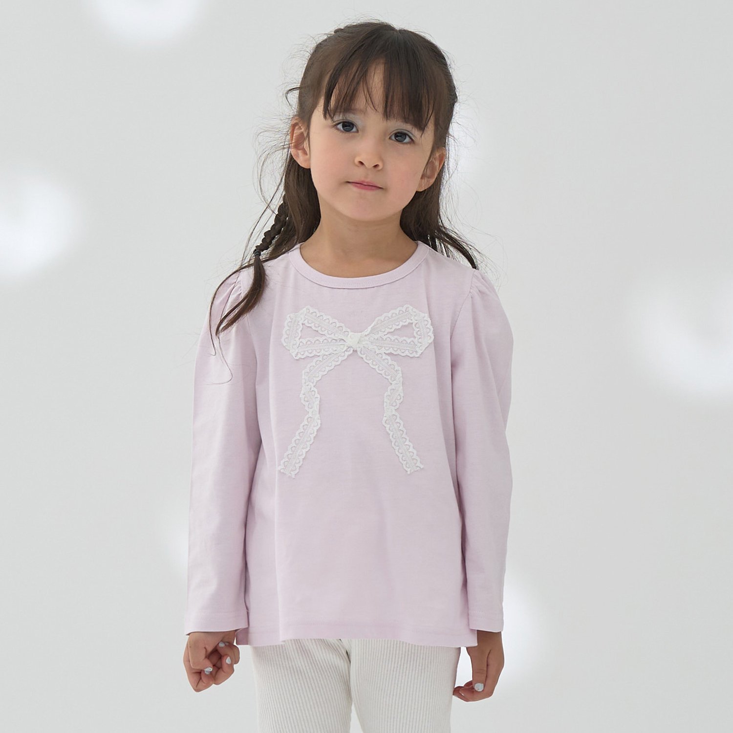 【ソフトコットン】アソートリボンモチーフAラインTシャツ