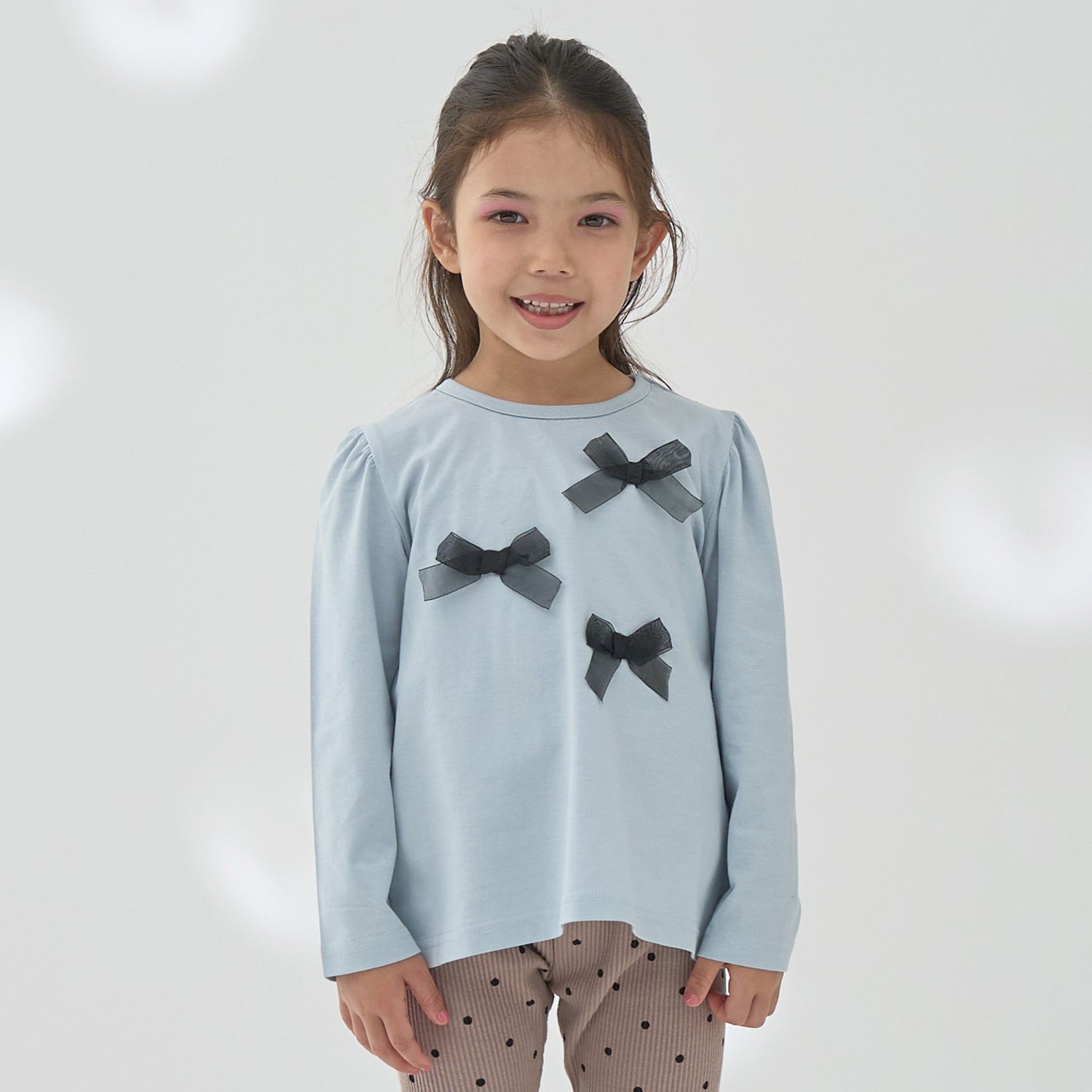 【ソフトコットン】アソートリボンモチーフAラインTシャツ