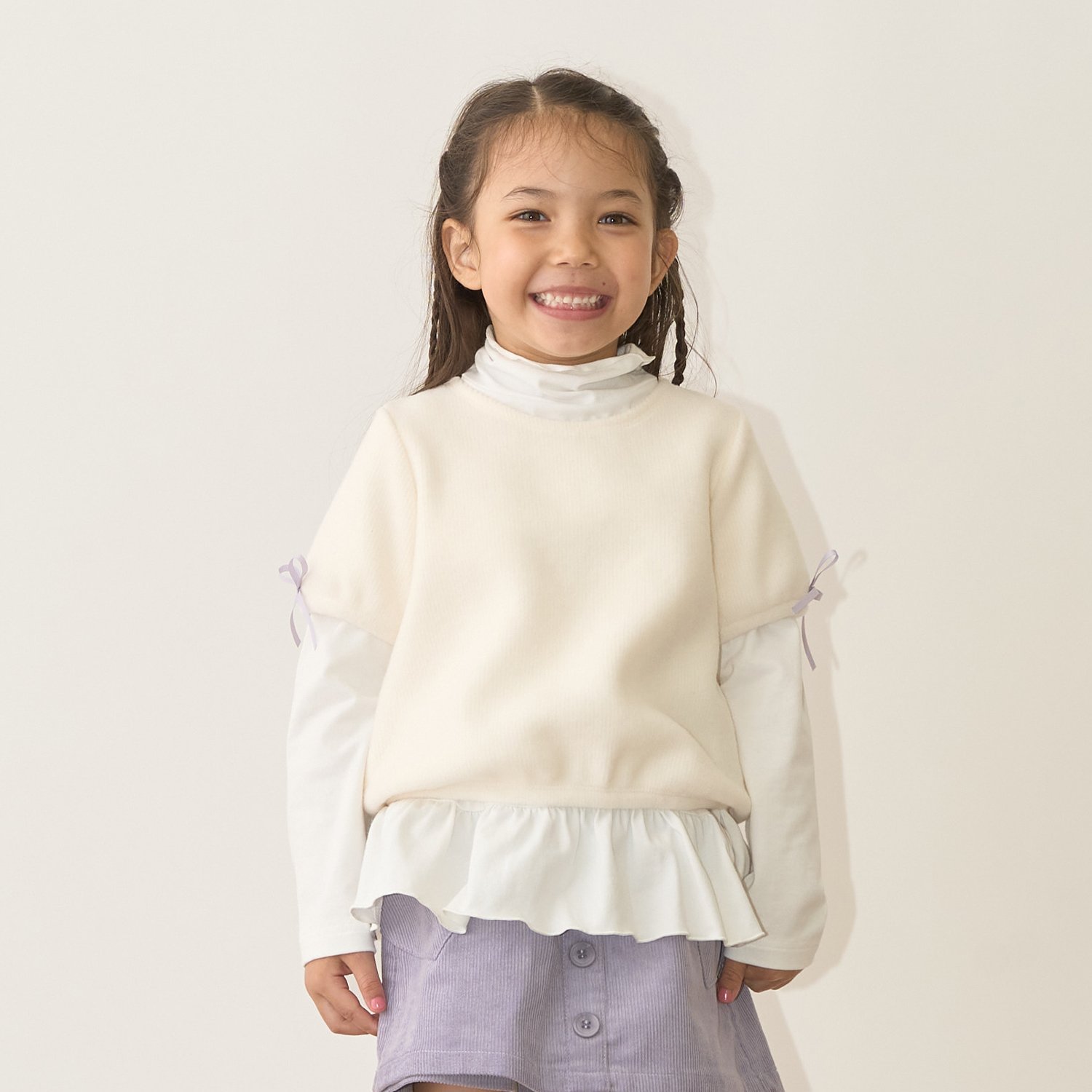 ふわふわ起毛半袖トップス