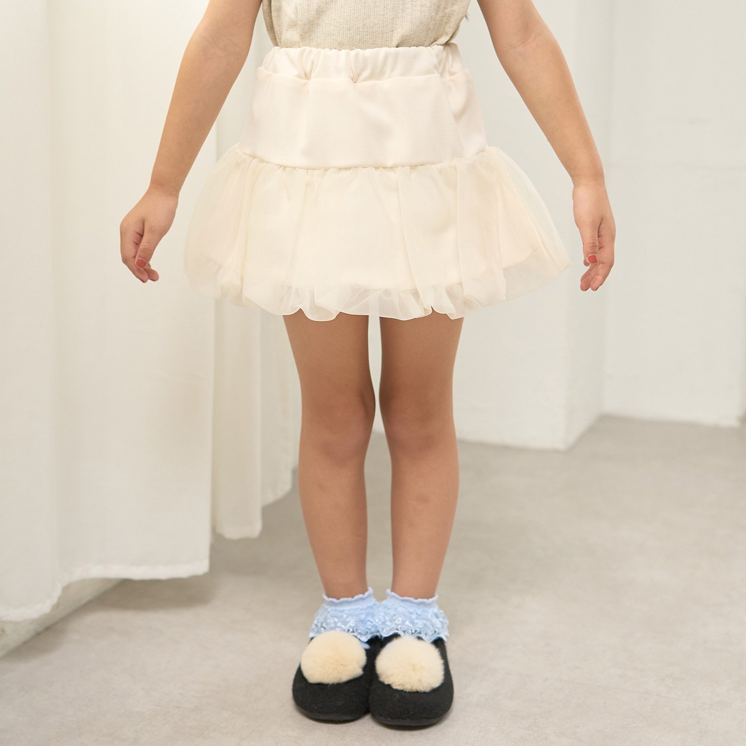 オーガンジーバルーンスカート(インパン付き)