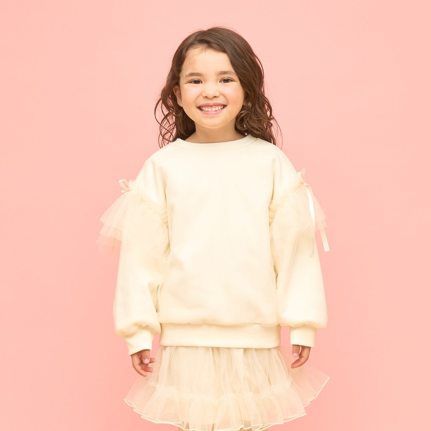 【速乾裏毛】ふんわりチュールスウェット