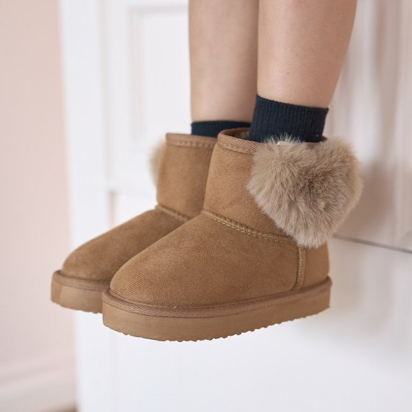 ハート付きムートンブーツ