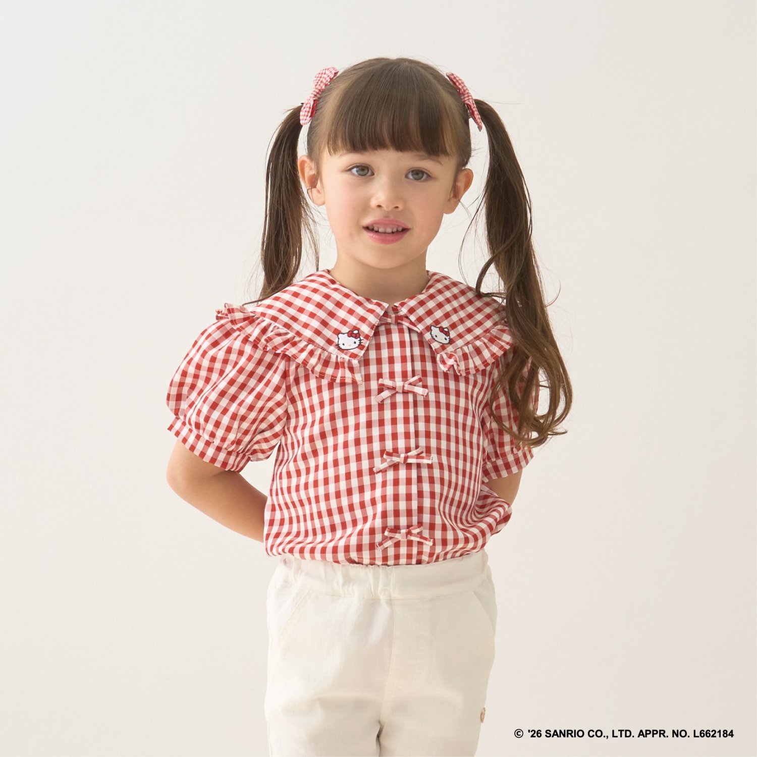 【サンリオキャラクターズ】ハローキティ/クロミ アソート刺しゅうブラウス