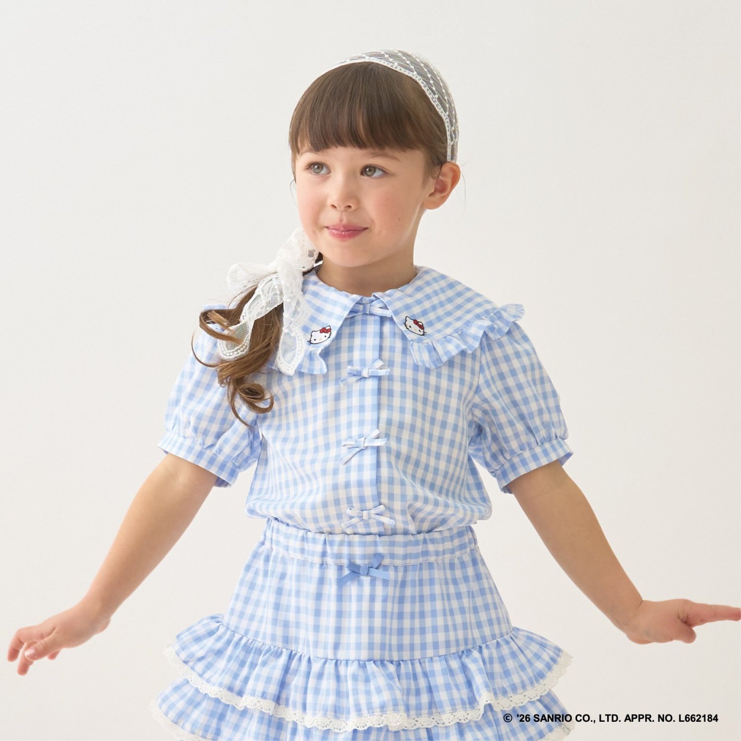 【サンリオキャラクターズ】ハローキティ/クロミ アソート刺しゅうブラウス