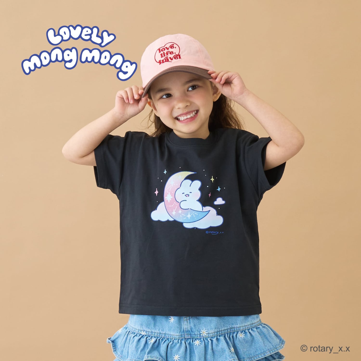 【綿100％】 【ラブリーモンモン】【速乾・UV・型崩れしない】アソートプリントTシャツ