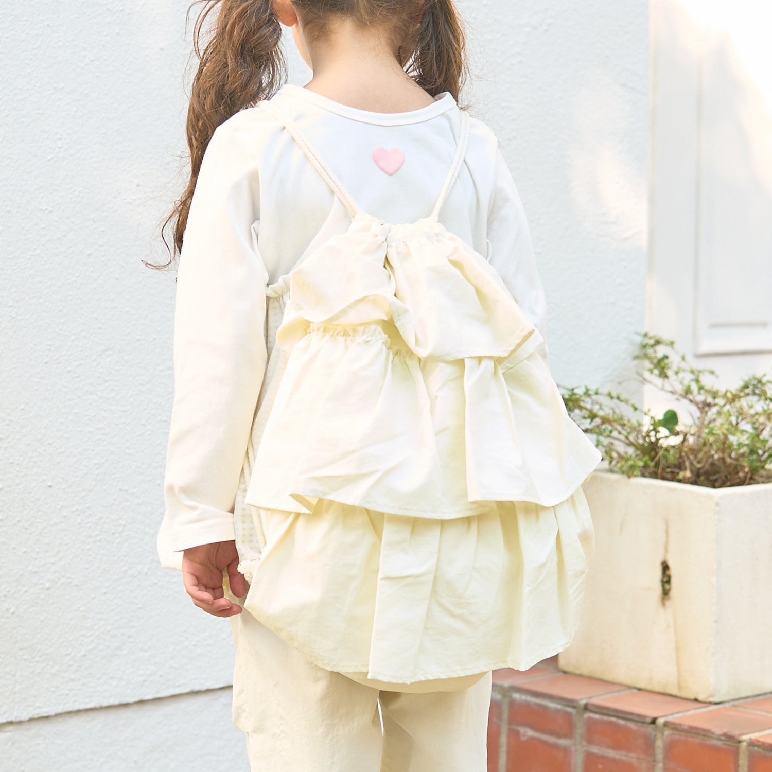 【スクール対応】【撥水・防汚・耐久・UV】フリルらくらくナップ