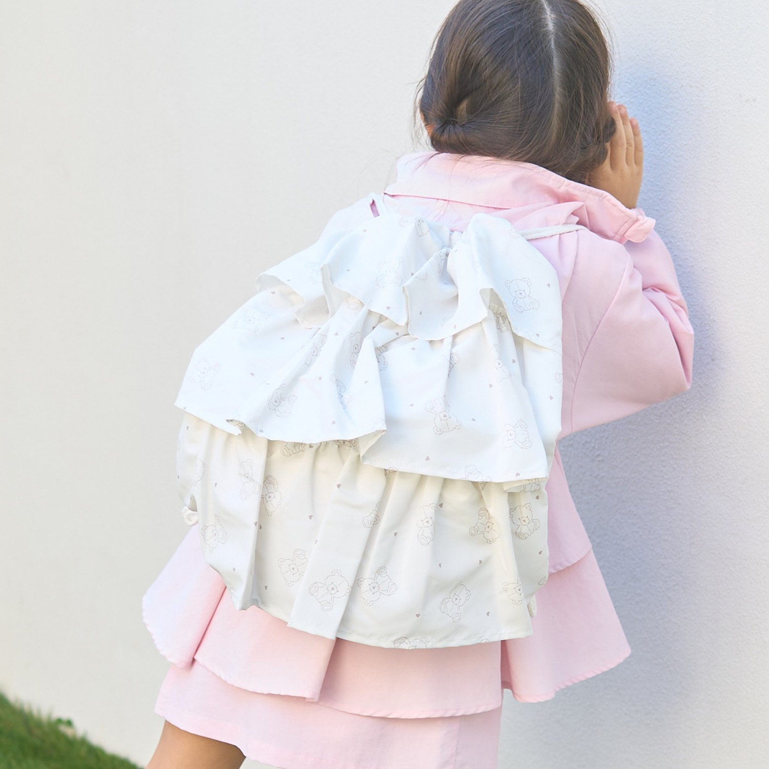 【スクール対応】【撥水・防汚・耐久・UV】フリルらくらくナップ