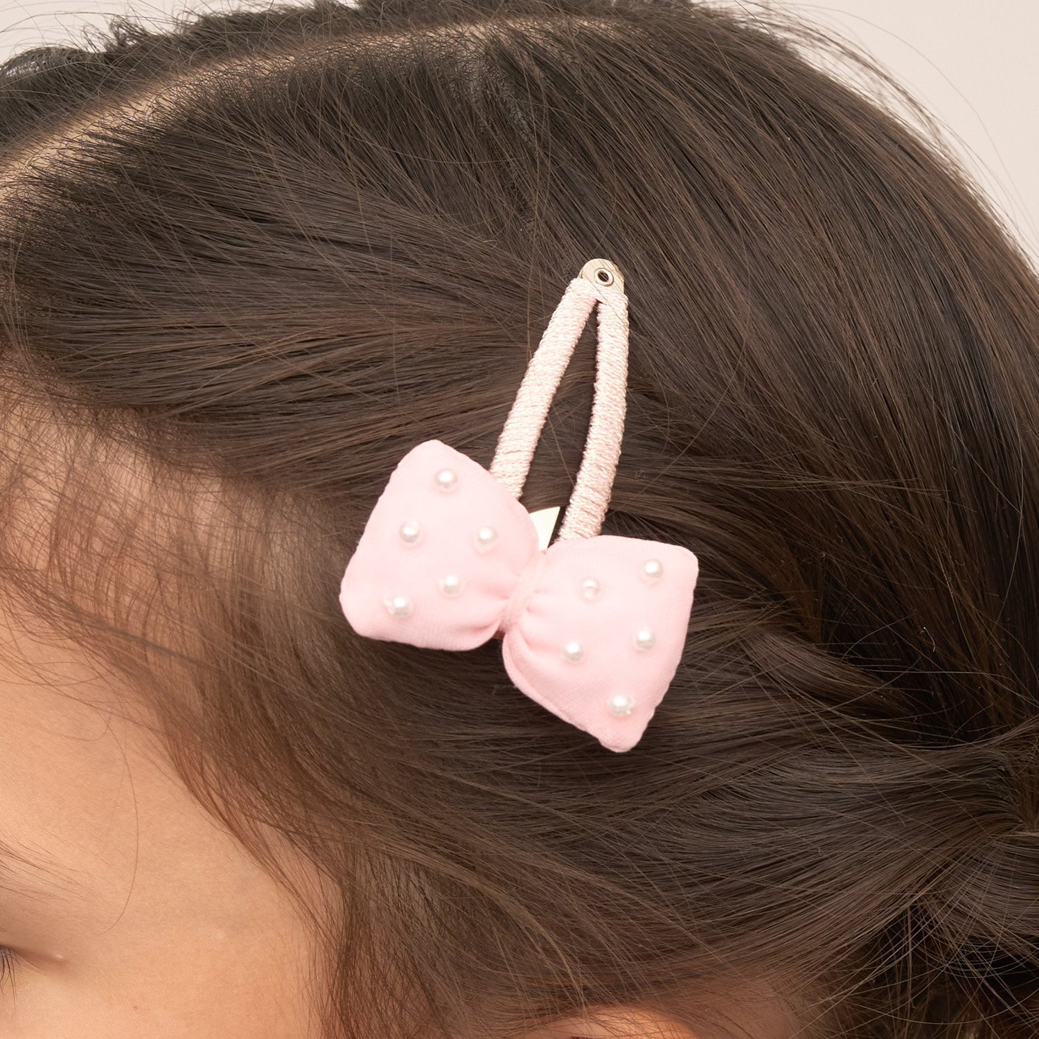 ぷっくりリボンヘアクリップ'(2コセット)