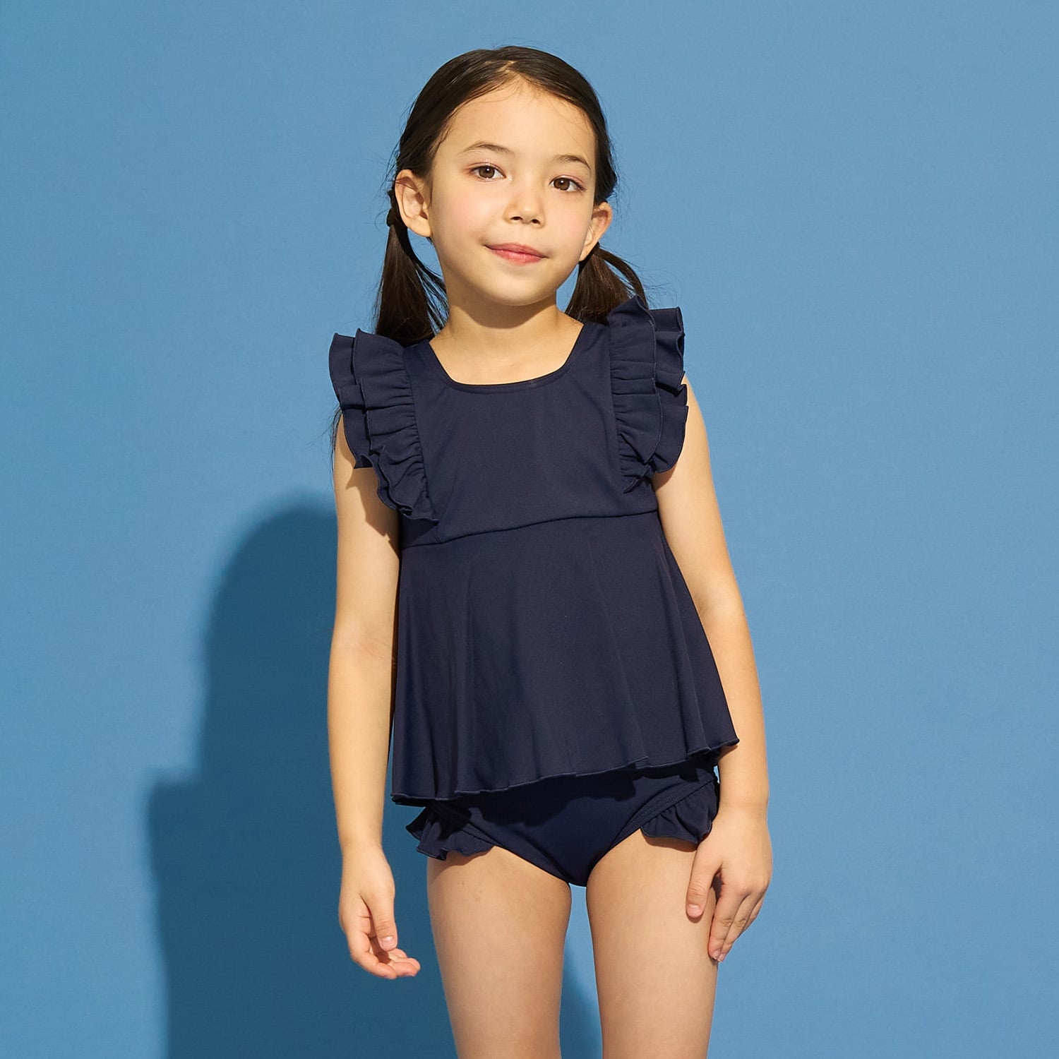 【SWIM】【UVカット】カラバリ豊富セパレート水着（スクール対応あり)