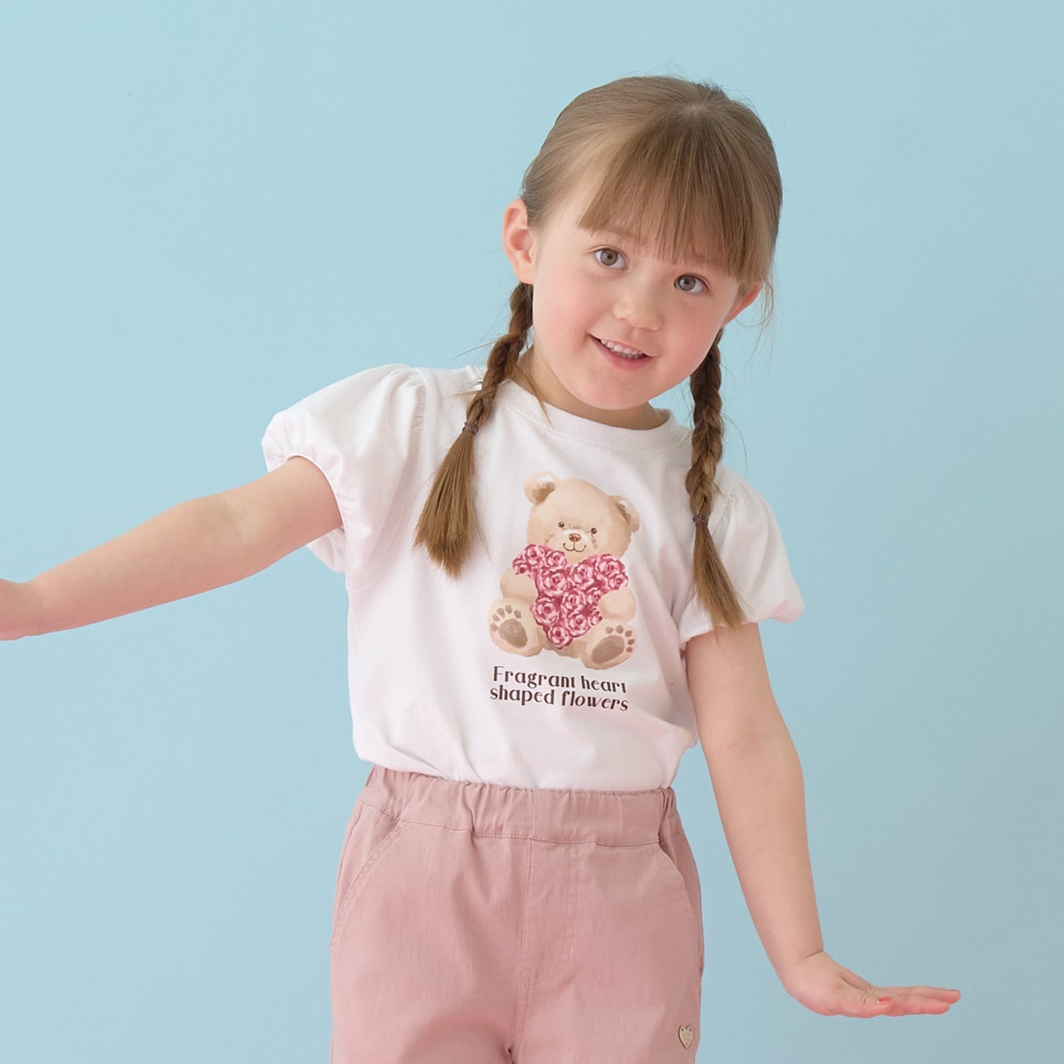 【UVカット・接触冷感】くまアソートプリントパフTシャツ