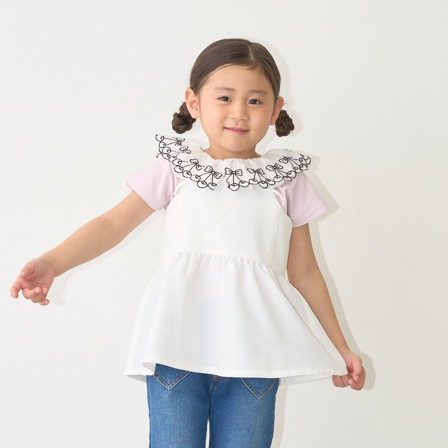 【予約/5月下旬～6月上旬入荷予定】【脇ポケット付き】ペプラムビスチェ