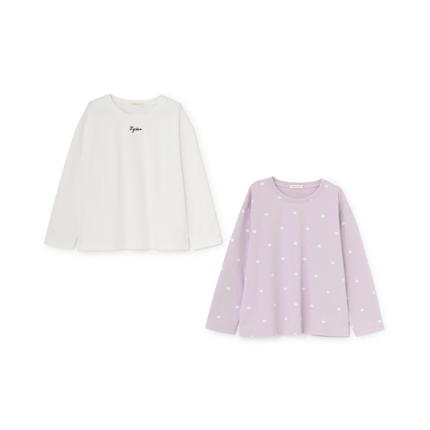 【綿100％】 【スクール対応】AラインTシャツ(２枚セット)