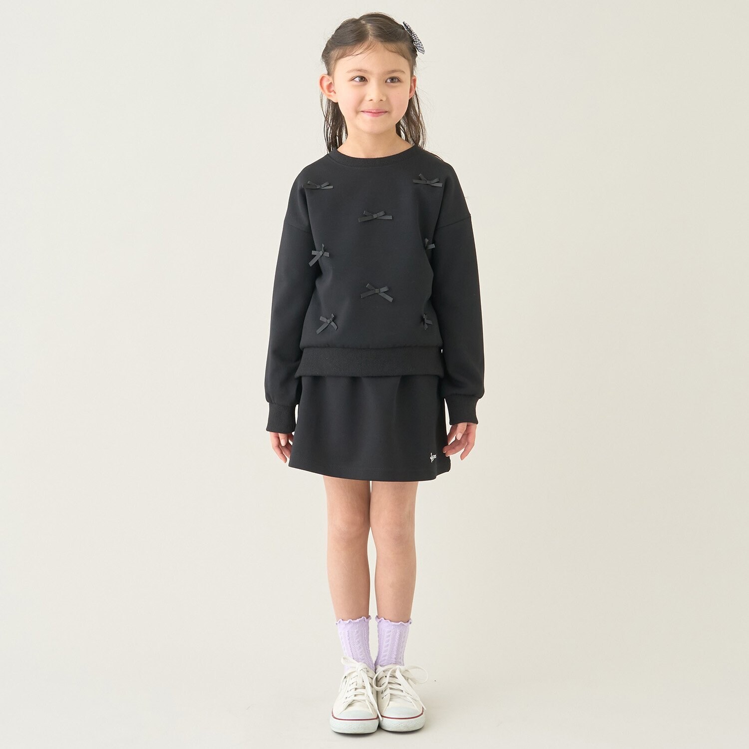 【スクール対応】【パフスウェット】リボンプルオーバー