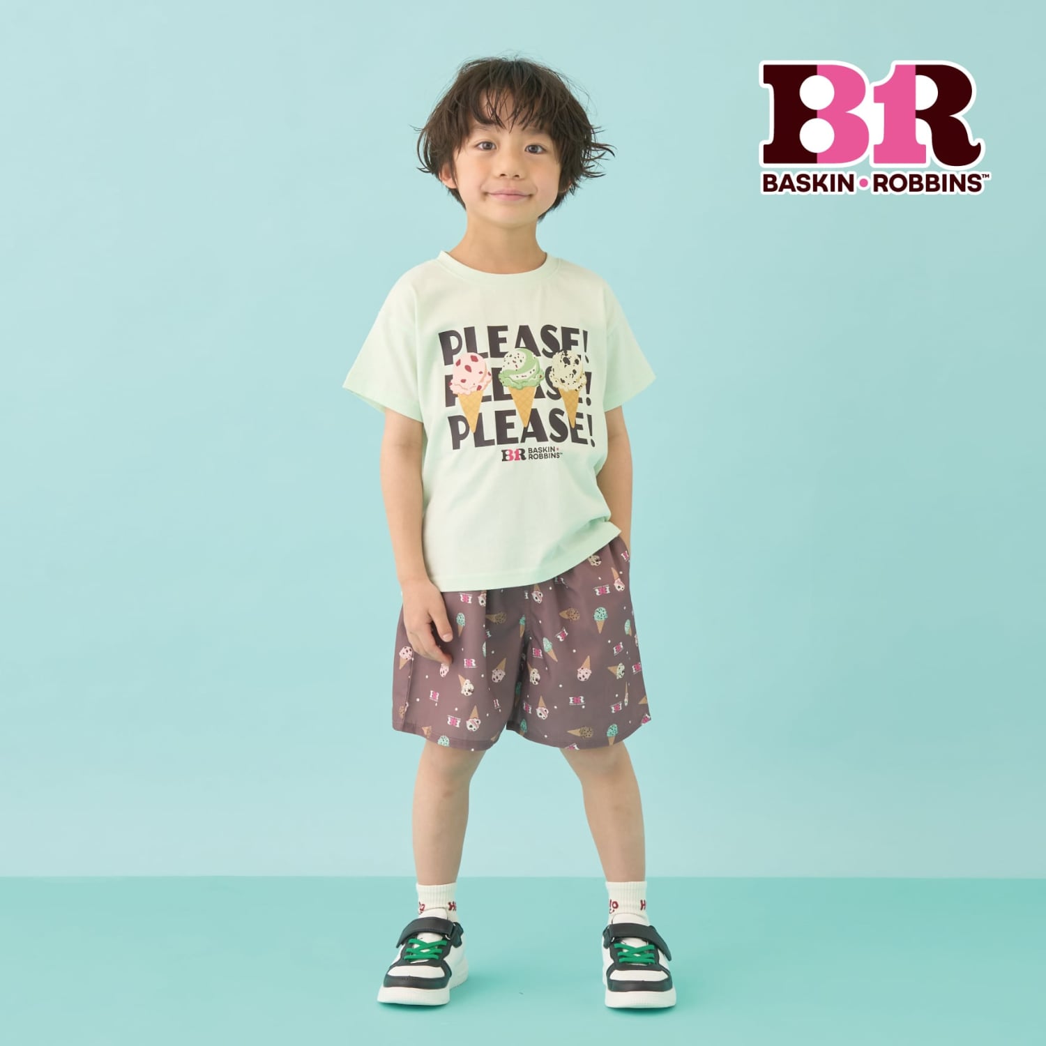 【サーティワン アイスクリーム】【UV・接触冷感・型崩れしない】【シャーベットT】プリントTシャツ