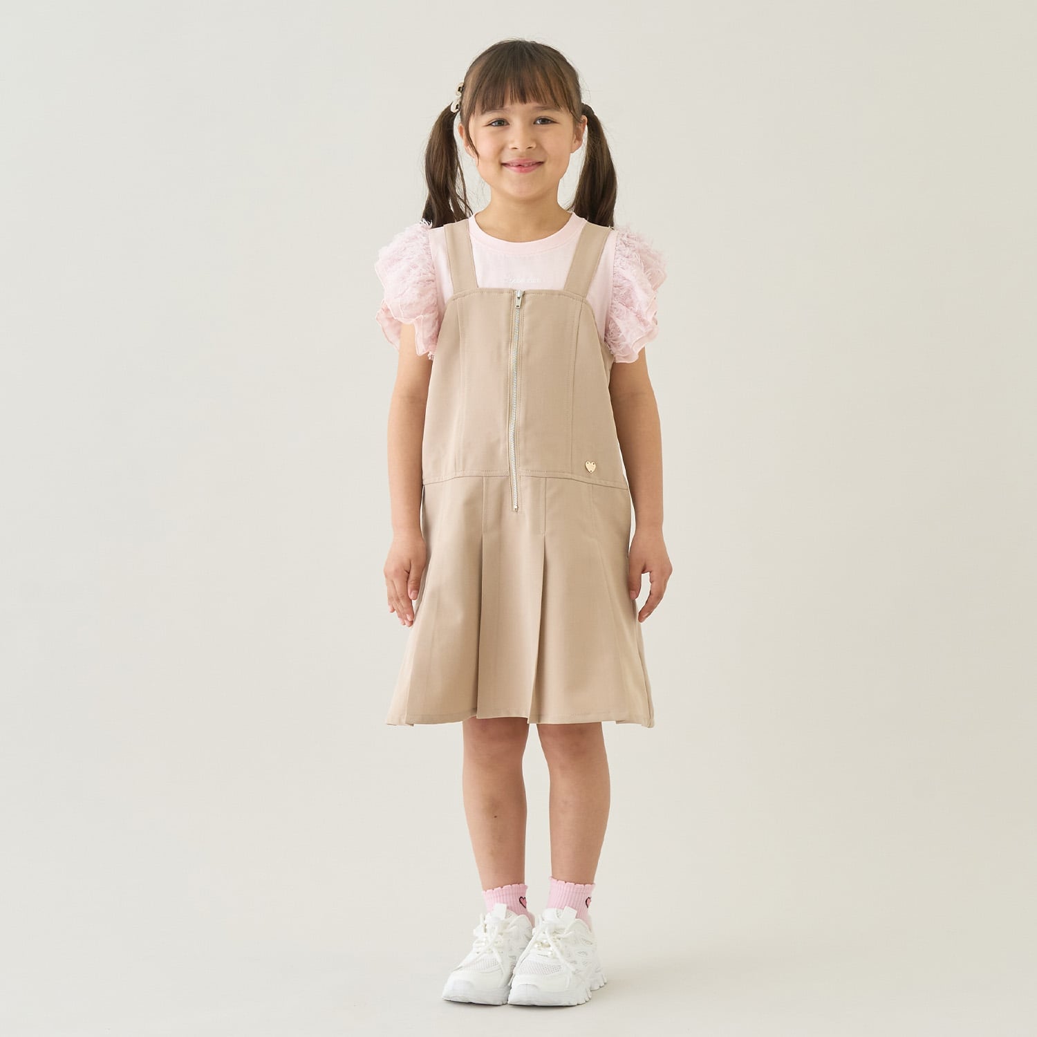 【予約/5月下旬～6月上旬入荷予定】【お着替えラクラク】プリーツワンピース