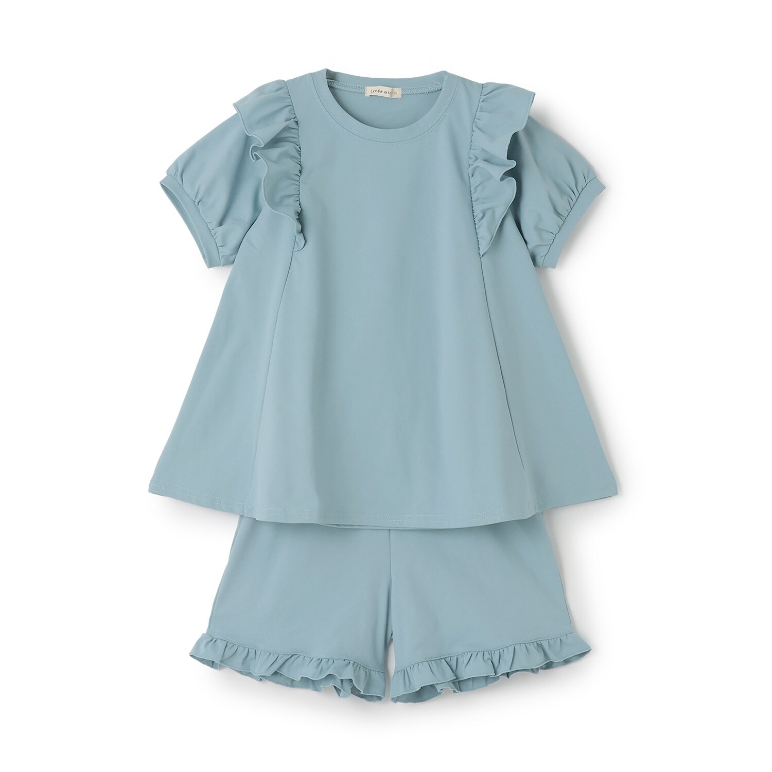 【水陸両用】【街でも海でも】【セットアップ】チュニックＴシャツ・ショートパンツセット【子供服】【キッズ】【女の子】