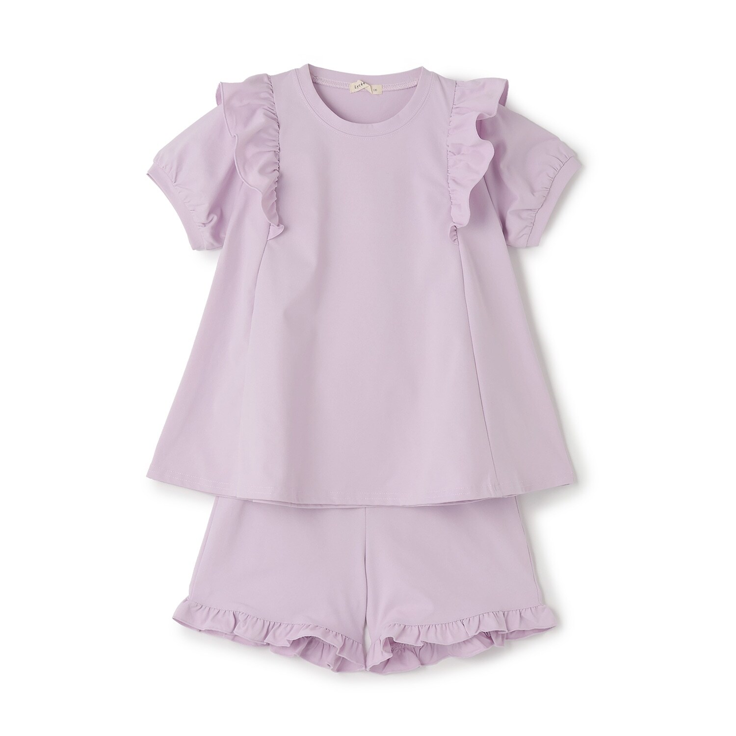 【水陸両用】【街でも海でも】【セットアップ】チュニックＴシャツ・ショートパンツセット【子供服】【キッズ】【女の子】