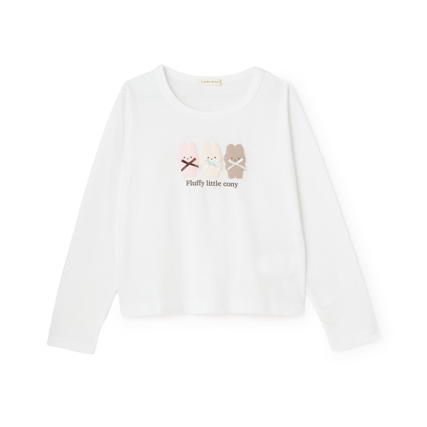 【綿100%】【ムテキT】【防汚/UV/速乾】ぷくぷくプリントとリボンTシャツ