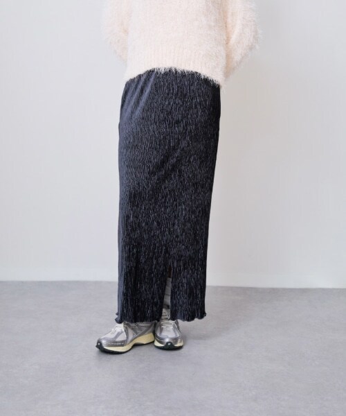 ベロアプリーツスカート