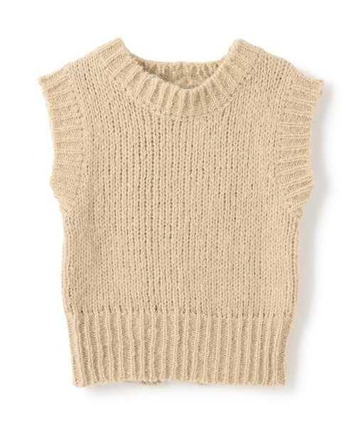 ショートニットベスト