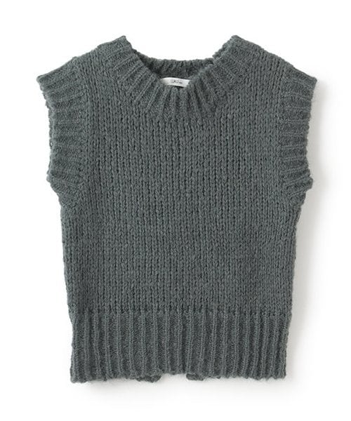 ショートニットベスト