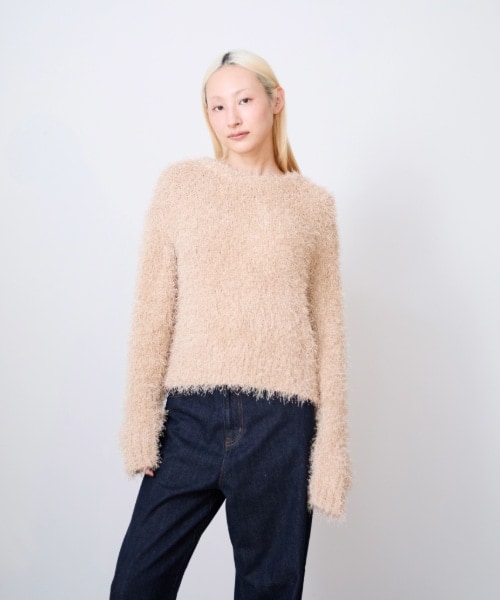 フリンジニットプルオーバー