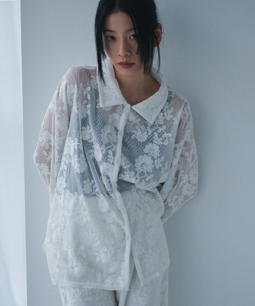 レースシャツジャケット