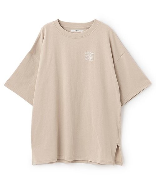 ロゴ刺しゅうBIGTシャツ