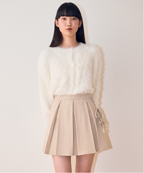 リボンプリーツスカート【韓国ファッション】