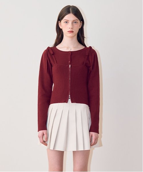 合皮プリーツスカート【韓国ファッション】