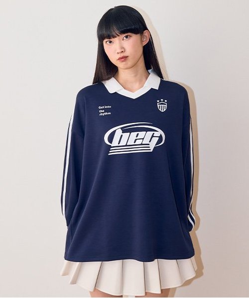 ゲームポロプルオーバー【韓国ファッション】