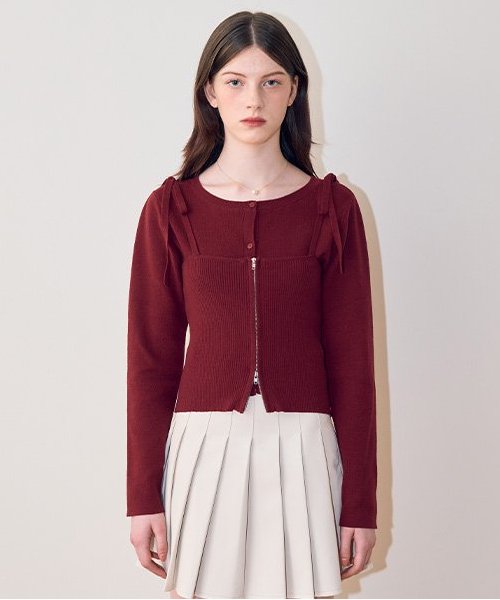 カーデアンサンブル【韓国ファッション】