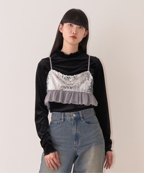 スパンコールビスチェ【韓国ファッション】