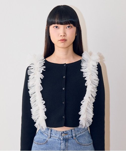 チュールサスペンダー【韓国ファッション】