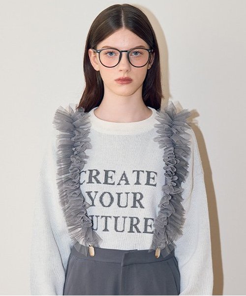 チュールサスペンダー【韓国ファッション】