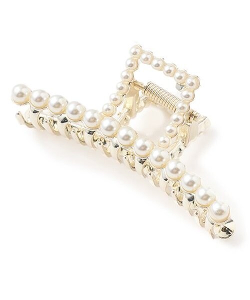 パールバンスクリップ【韓国ファッション】