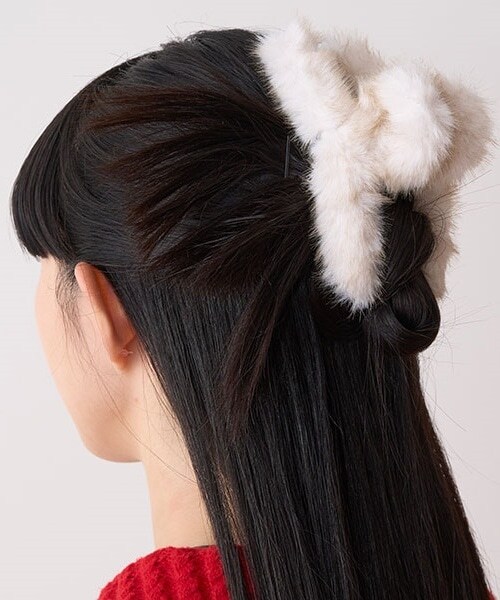 ファーバンスクリップ【韓国ファッション】