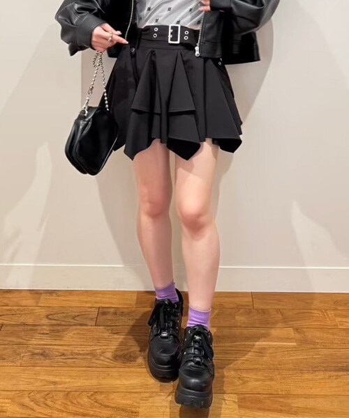 ヘムベルトミニスカート【韓国ファッション】