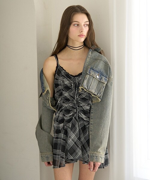 デニムショートジャケット【韓国ファッション】