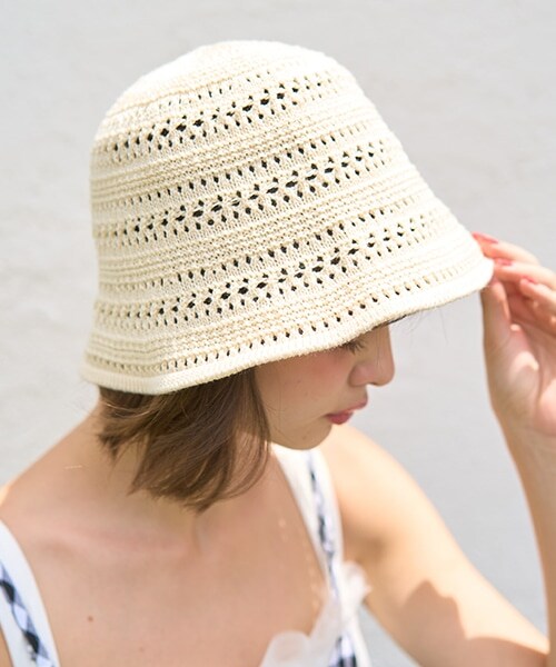 透かしニットサーモハット【韓国ファッション】