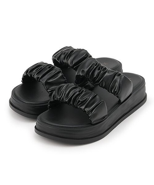 ギャザーバンドサンダル【韓国ファッション】