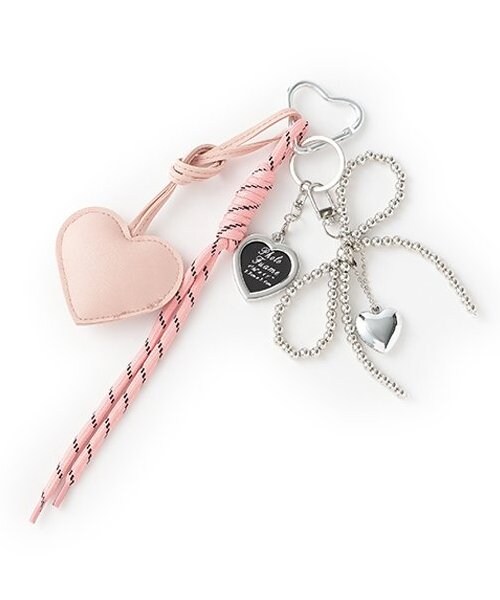 レザーハートチャーム【韓国ファッション】