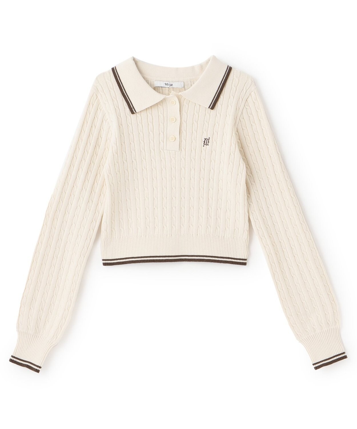 コンパクトポロニット【韓国ファッション】