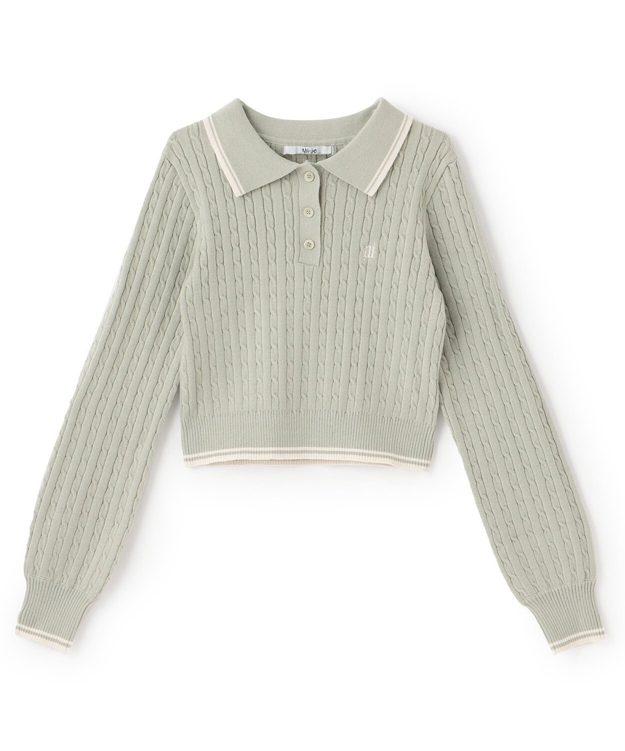 コンパクトポロニット【韓国ファッション】